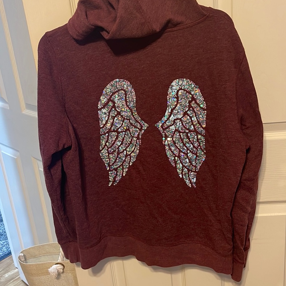Victoria’s Secret Angel Collection Zip-Up Sweatshirt with Hood Large
